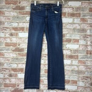AG Adriano Goldschmied Bootcut Mid Rise The Angel Jeans Size 28 Dark Wash Denim